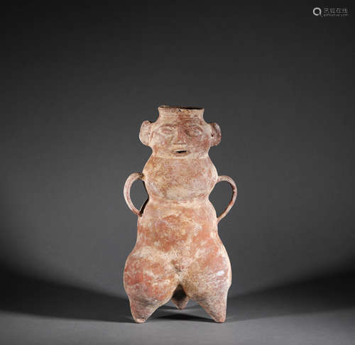 Pottery Figurine of Figure in Xia Jiadian