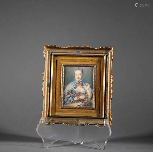 Photo Frame with European Figure