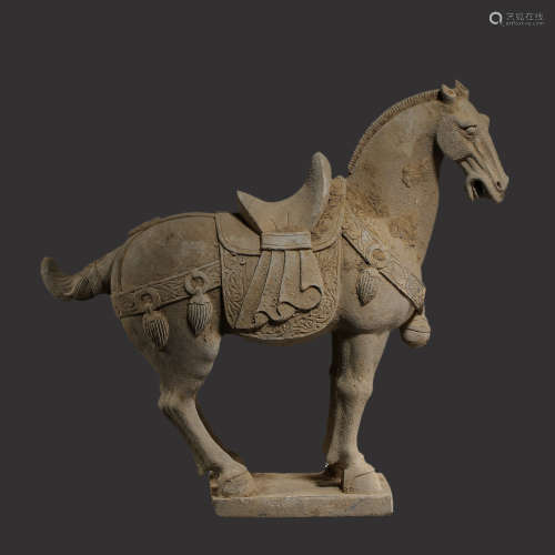 Stone Horse Ornament in Tang Dynasty