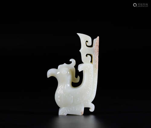 Hetian Jade Bird Shaped Ornament in Han Dynasty