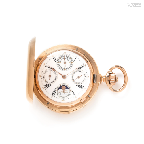 B. HAAS, 18K YELLOW GOLD PERPETUAL CALENDAR, MOON