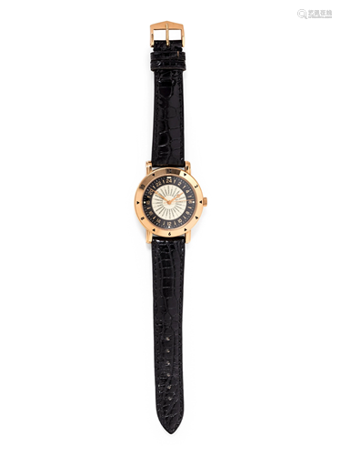 WALDAN INTERNATIONAL, 18K YELLOW GOLD 'WORLD TIME'