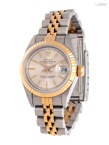 ROLEX, STAINLESS STEEL AND 18K YELLOW GOLD REF. 69173