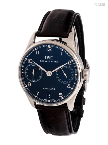 IWC, STAINLESS STEEL REF. 5001 'PORTUGIESER AUTOMATIC'