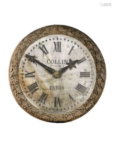 重要的E'DIFICE时钟，木雕月桂叶，18世纪末由J. Bernard Henri WAG...