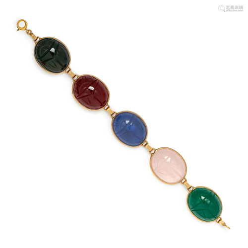 MULTIGEM SCARAB BRACELET