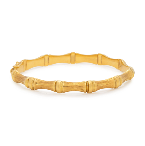 YELLOW GOLD BANGLE BRACELET