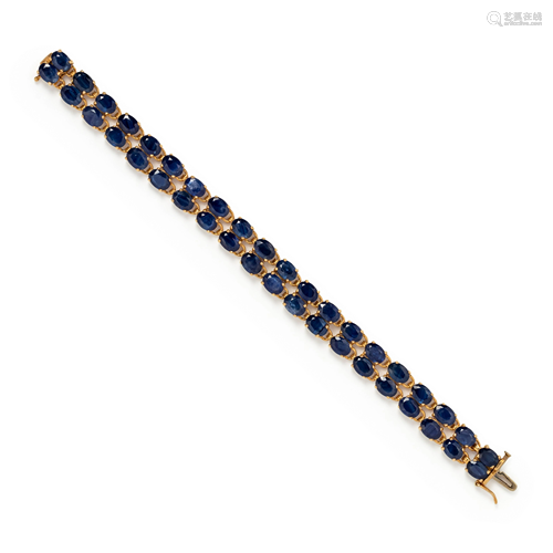 SYNTHETIC SAPPHIRE BRACELET