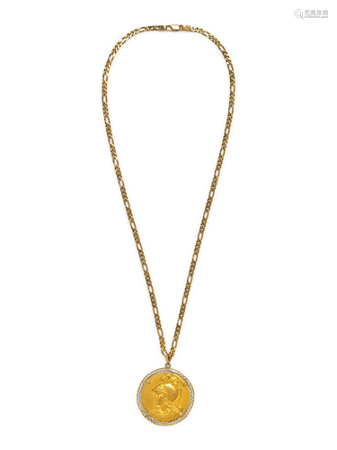 YELLOW GOLD PENDANT/NECKLACE