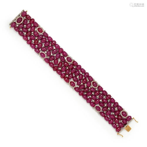 RUBY AND DIAMOND BRACELET