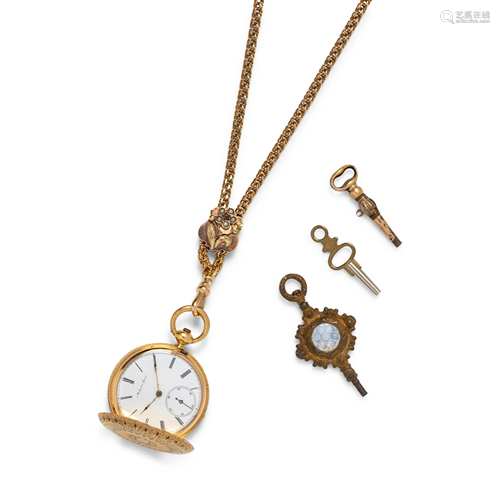 MONTANDON GENEVA, 18K YELLOW GOLD POCKETWATCH