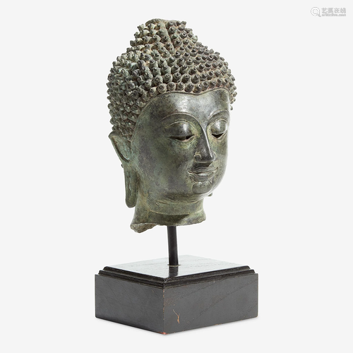 A Thai Chieng-Saen style head of a Buddha 15th Century