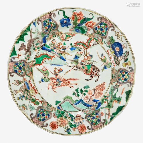 A Chinese famille verte-decorated â€œMounted