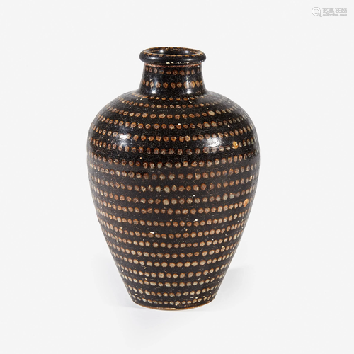 A Chinese Jizhou spotted ovoid vase Southern Song