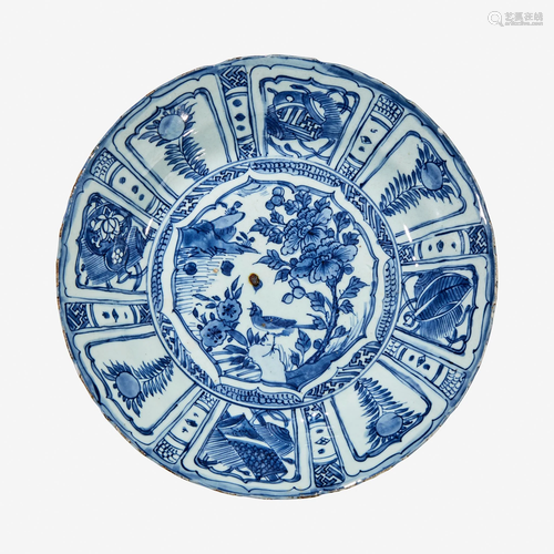 A Chinese blue and white porcelain â€œKraak” type