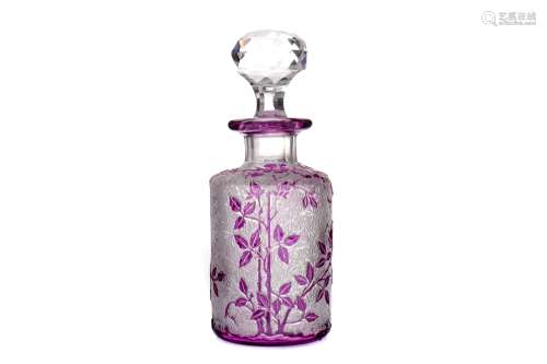 AN EARLY 20TH CENTURY BACCARAT CASED GLASS PERFUME BOTTLE AN...