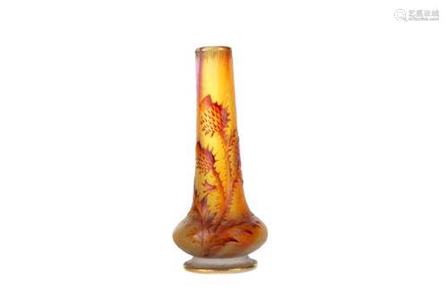 A DAUM CAMEO GLASS VASE