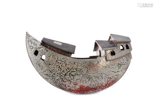 JANNIE VAN DER WEL STUDIO POTTERY BOAT