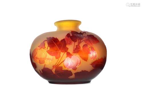 A GALLE CAMEO GLASS VASE