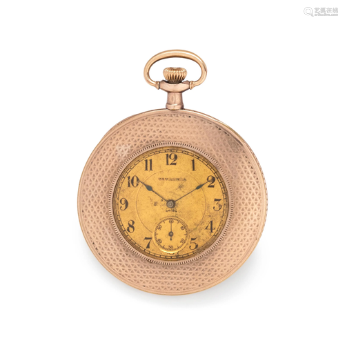 TAVANNES, GOLD-FILLED DEMI-HUNTER POCKET WATCH