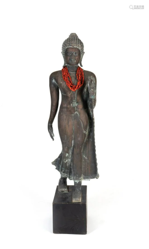A Thai Bronze Standing Figure