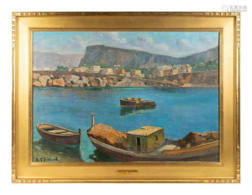Aldro Hibbard, European Harbor Scene