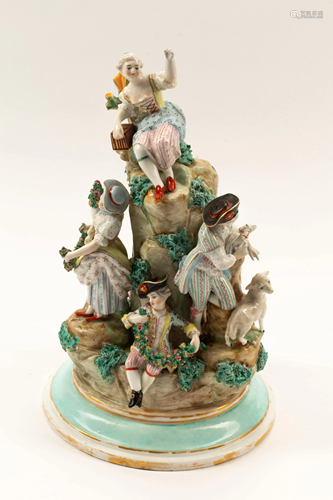 A Meissen Porcelain Figural Group