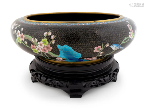 A Chinese Cloisonné Circular Bowl