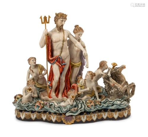 A German Porcelain Figural Group