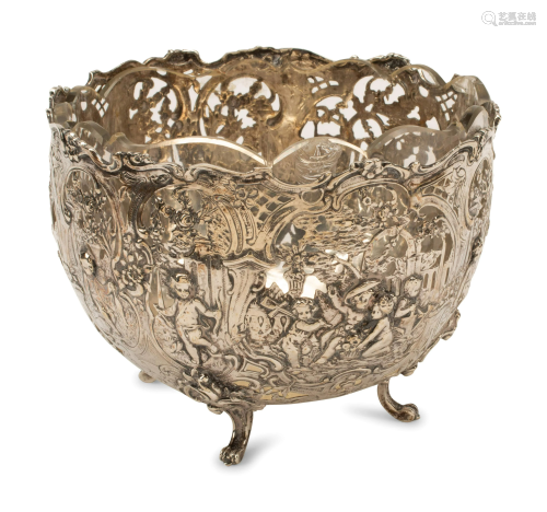 A Hanau Silver Footed Bowl