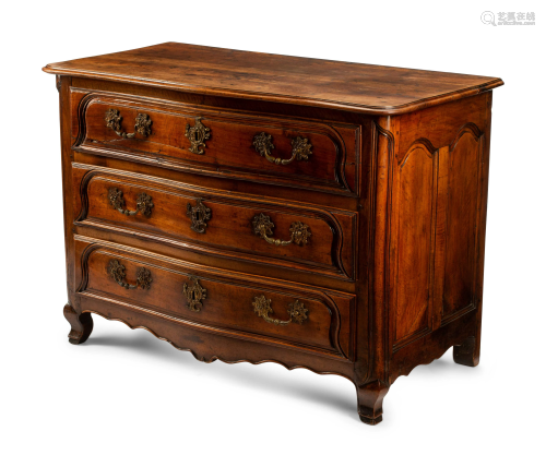 A French Provincial Walnut Chest of Drawers