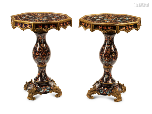 A Pair of Neoclassical Style Gilt Bronze Mounted