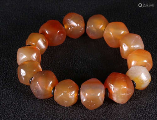 TIBETAN AGATE STRING BRACELET