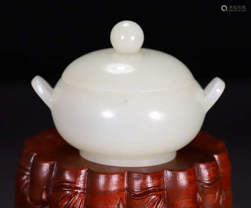 HETIAN JADE CARVED CENSER