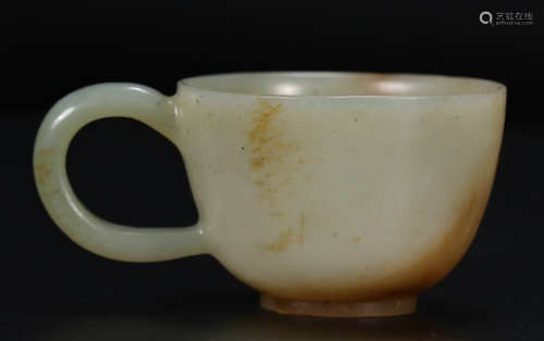 HETIAN JADE CARVED CUP