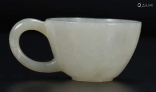 HETIAN JADE CARVED CUP