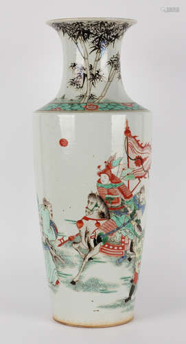 GUCAI GLAZE VASE WITH FIGURE PATTERN