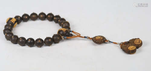 CHENXIANG WOOD 18 BEADS STRING BRACELET