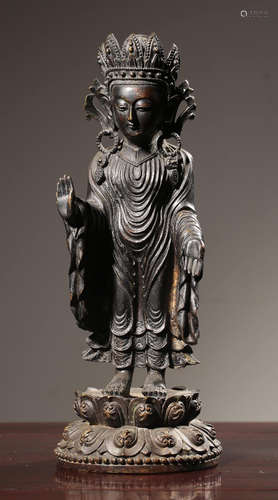 COPPER GUANYIN BUDDHA STATUE