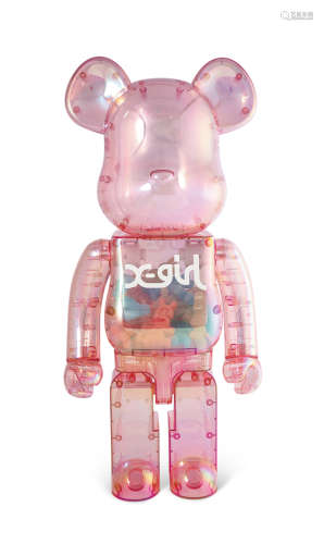 BEARBRICK/X-gril/2020/二代粉色/積木熊