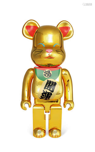 BEARBRICK/開運/眯眼/招財貓/積木熊