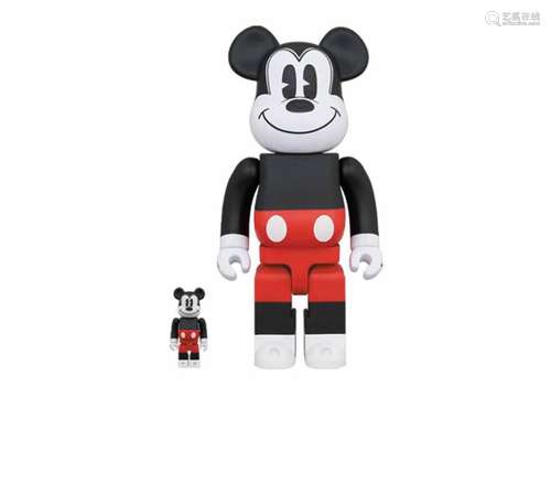 BEARBRICK/B&W/2020/彩色米奇/Mickey/積木熊