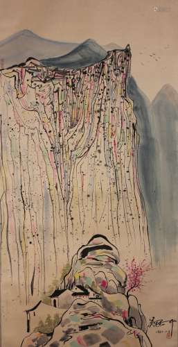 Vertical Painting by Wu Guanzhong