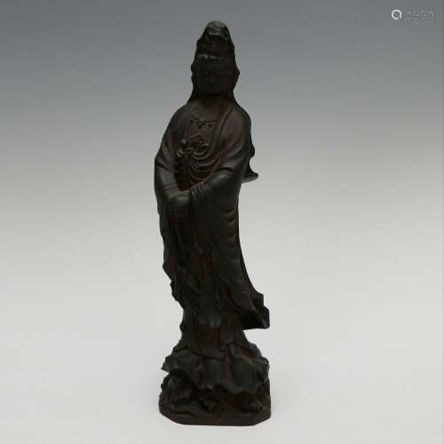 Red Sandalwood Statue of Avalokitesvara