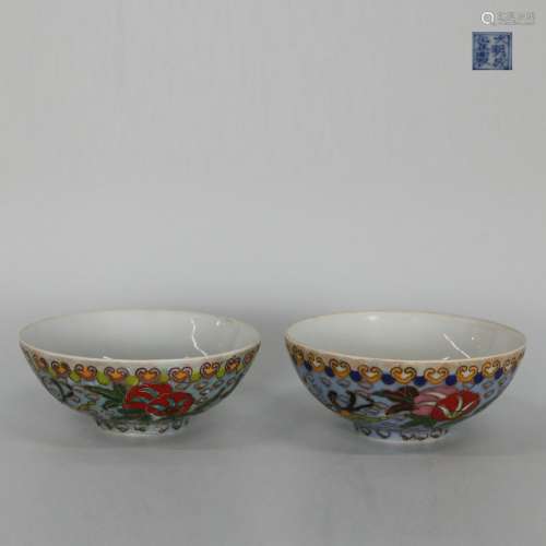 Bowl with Flowers Pattern