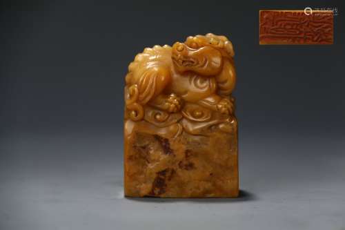 Tianhuang Stone Seal Animal-shaped Knob