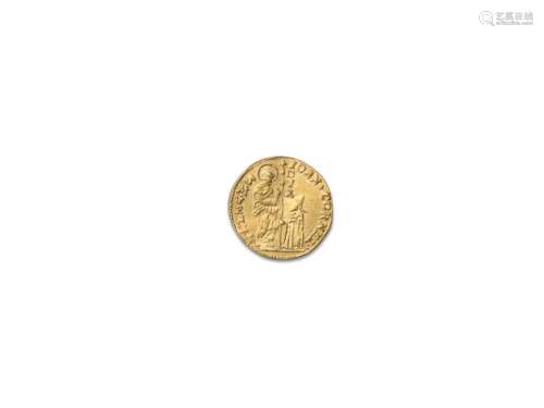 意大利，威尼斯：乔瓦尼-科诺尔（1709-1722）。金色亮片。Fr. 1372.TTB...