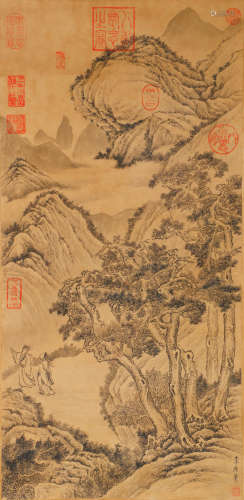 A CHINESE LANDSCAPE PAINTING, LI TANG MARK