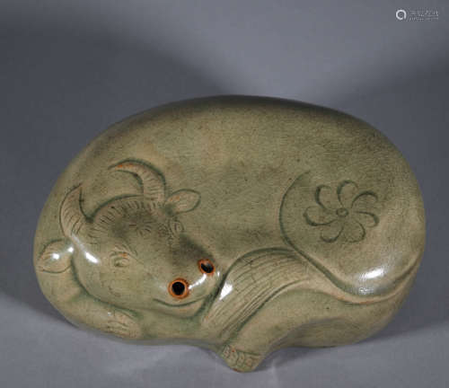 Song Dynasty Celadon Cattle Pillow