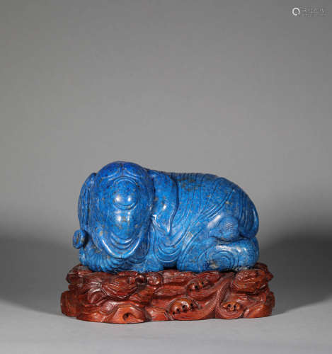Lapis Lazuli Elephant of Qing Dynasty